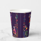 ハロウィーンのカラフル衣装パーティー・デ・ロス・ミュートス 紙コップ (右)