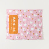 ハロウィーンのカーバつるナーのトランクまたは治療 タペストリー (正面(横))