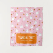 ハロウィーンのカーバつるナーのトランクまたは治療 タペストリー (正面)