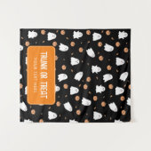 ハロウィーンのカーバつるナーのトランクまたは治療 タペストリー (正面(横))