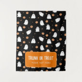 ハロウィーンのカーバつるナーのトランクまたは治療 タペストリー (正面)