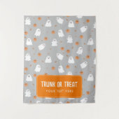 ハロウィーンのカーバつるナーのトランクまたは治療 タペストリー (正面)