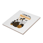 ハロウィーンのガチョウ魔女万歳 タイル (側面)