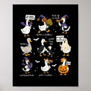 ハロウィーンのガチョウ 微妙な抵抗 トランプ リベラル フェミニズム ポスター