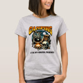 ハロウィーンのガールズキャンプ Tシャツ (正面)