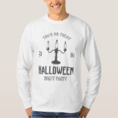 ハロウィーンのキャンドル Tシャツ (正面)