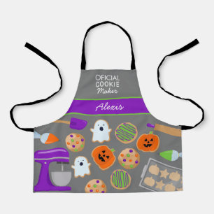 ハロウィーンのクッキー製造業者 エプロン