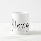 ハロウィーンのクモの巣とクモ コーヒーマグカップ (中央)