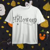 ハロウィーンのクモの巣とクモ Tシャツ