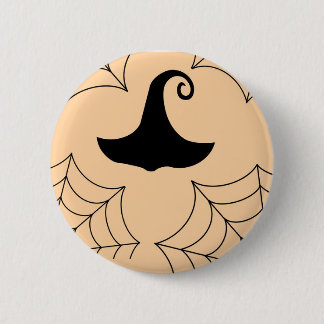 ハロウィーンのクモの巣の魔女の帽子バッジ 缶バッジ