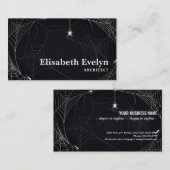 ハロウィーンのクモの巣 名刺 (正面/裏面)