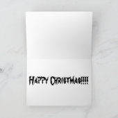 ハロウィーンのクリスマスグリーティングカード 案内状 (内部)