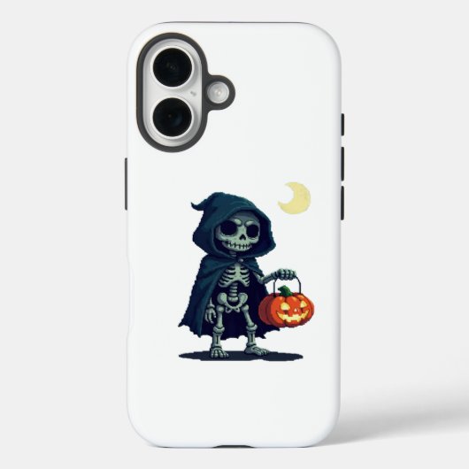 ハロウィーンのクロークした骨格 Case-Mate iPhoneケース (裏面)