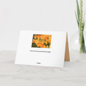 ハロウィーンのグリーティングカード カード (裏面)