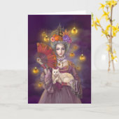 ハロウィーンのグリーティングカード カード (黄色い花)