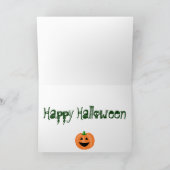 ハロウィーンのグリーティングカード カード (内部)