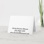 ハロウィーンのグリーティングカード、ジャック – O – ランタン、チップマンクス カード (裏面)