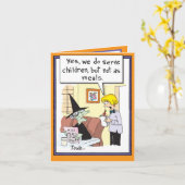 ハロウィーンのグリーティングカード – Witch Kids Meets カード (黄色い花)