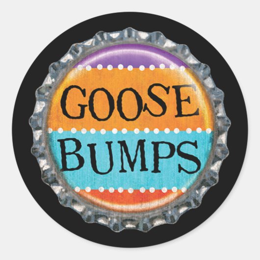 ハロウィーンのグーズバンプボトルキャップ ラウンドシール (正面)