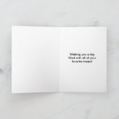 ハロウィーンのコスチュームにハッピーハウルおもしろい犬 シーズンカード (内部)