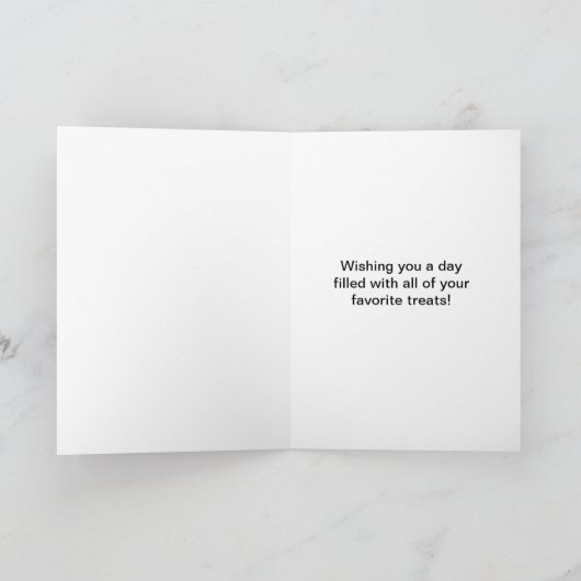 ハロウィーンのコスチュームにハッピーハウルおもしろい犬 シーズンカード (内部)