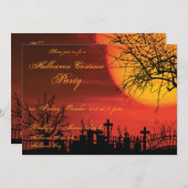 ハロウィーンのコスチュームパーティの招待状2017年5月7日 招待状 (正面/裏面)