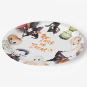 ハロウィーンのコスチュームパーティー ペーパープレート (アングル)