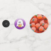 ハロウィーンのコンフェッティ 幽霊と黒猫 コンフェッティ (裏面)