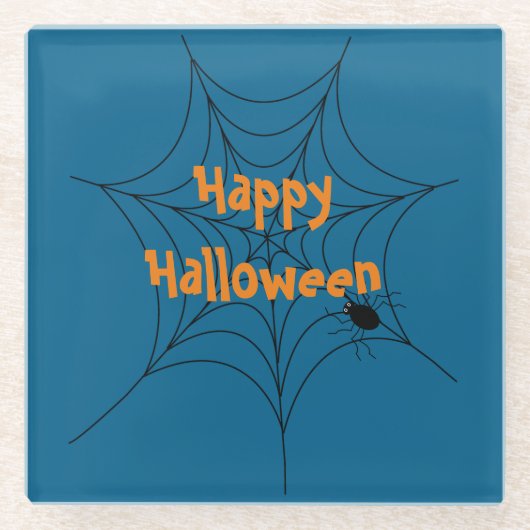 ハロウィーンのコースター ガラスコースター (正面)