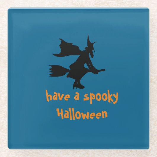 ハロウィーンのコースター ガラスコースター (正面)
