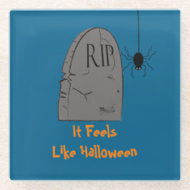 ハロウィーンのコースター ガラスコースター