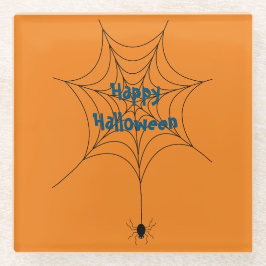 ハロウィーンのコースター ガラスコースター (正面)