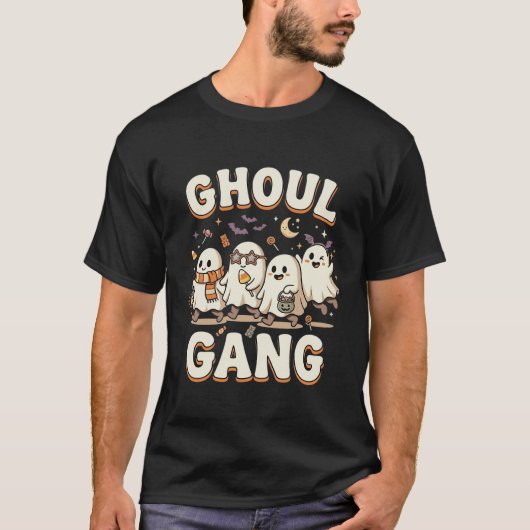 ハロウィーンのゴーストギャング Tシャツ (正面)