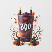 ハロウィーンのゴーストパーティー楽しいスプーキーな装飾 ウィンドウサイン (シート)