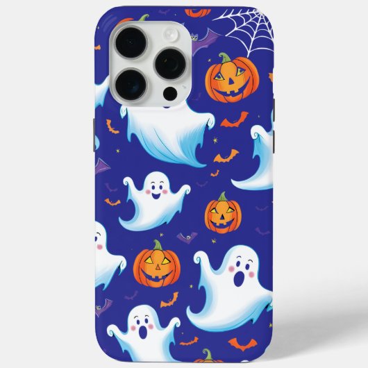ハロウィーンのシームレスなデザインのお洒落展示gho Case-Mate iPhoneケース (裏面)