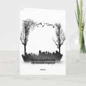 ハロウィーンのシーンフォトフレーム カード (裏面)