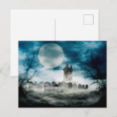 ハロウィーンのシーン。家幽霊のよく出る。 ポストカード (正面/裏面)
