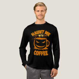 ハロウィーンのジャック・オ・ランタンとコーヒーで私を怖がらせて トライブレンドＴシャツ