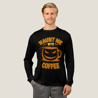 ハロウィーンのジャック・オ・ランタンとコーヒーで私を怖がらせて トライブレンドTシャツ