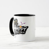 ハロウィーンのジュースとホットドリンクのムーアマグカップ。 マグカップ (正面左)