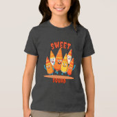 ハロウィーンのスウィートスクワッド！キッズ トライブレンドＴシャツ (正面)