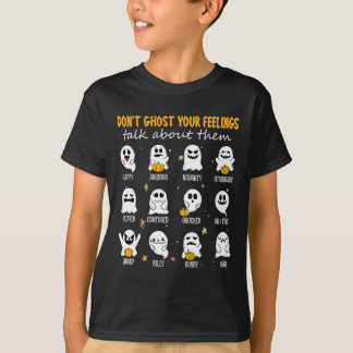 ハロウィーンのスクールカウンセラーはあなたの感情に幽霊しない Tシャツ