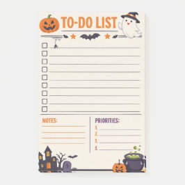 ハロウィーンのスケジュールリスト ポストイット