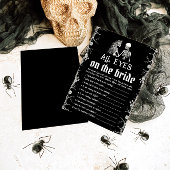 ハロウィーンのスケルトンすべての目の花嫁ゲーム 招待状