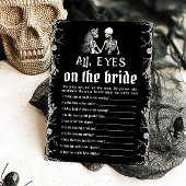 ハロウィーンのスケルトンすべての目の花嫁ゲーム 招待状