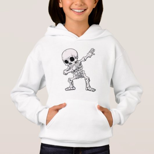 ハロウィーンのスケルトンのダビングTシャツ (正面)