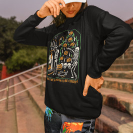 ハロウィーンのスケルトンの季節は気味悪い スウェットシャツ