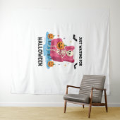 ハロウィーンのスケルトンを待っている タペストリー (インサイチュ(横))