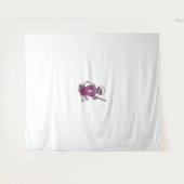 ハロウィーンのスケルトンバブルティー タペストリー (正面(横))