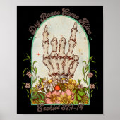 ハロウィーンのスケルトン乾いた骨来生きバイブルバー ポスター (正面)